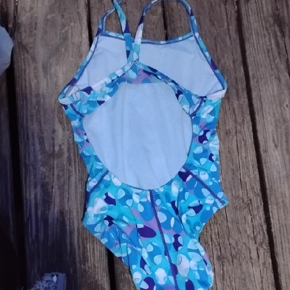 Nike Blue and Purple One Piece Swimsuit - Picture 2 of 8